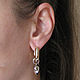 Earrings rings with heart pendants, massive earrings as a gift. Congo earrings. Irina Moro. My Livemaster. Фото №6