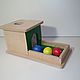 A box with a slide and Montessori balls, a box of constancy. Eye Spy Toys. Shop Grizunok teether. My Livemaster. Фото №4