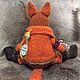 Knitted Red Fox. Stuffed Toys. AnnieIKnitToys. My Livemaster. Фото №4