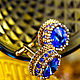 Cufflinks: Renata. color: Sapphire in gold. jewelry for men. Cuff Links. LADY-LIZA jewelry shop. My Livemaster. Фото №4