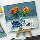 Still life, mini painting with flowers, Pictures, Yalta,  Фото №1