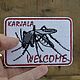 Магнит сувенирный "Карелия. Комар" - текстиль, вышивка. Магниты. Ремёсла Карелии. Ярмарка Мастеров.  Фото №5