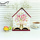 De té, casas de: Conjunto de casa de té 'Floral'. Tea houses. Dog@Cat. Интернет-магазин Ярмарка Мастеров.  Фото №2