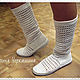 Knitted shoes. Knitted boots 'Summer'. High Boots. O'butik 'Vyazanaya obuv '. Online shopping on My Livemaster.  Фото №2