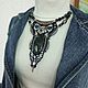 КОЛЬЕ "Валькирия" синий в серебре с Львом. Колье. BroshPoli&Jewelry Эксклюзив от Елены. Ярмарка Мастеров.  Фото №4