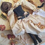 Куклы и игрушки handmade. Livemaster - original item Western style costume for bjd doll, collectible doll clothes. Handmade.