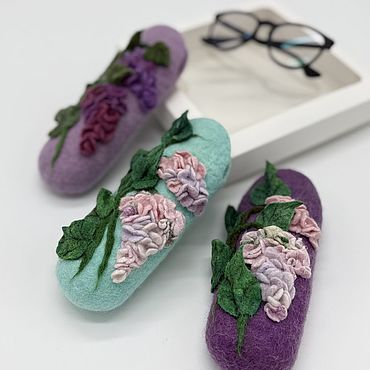 Сумки ручной работы. Ярмарка Мастеров - ручная работа Очечник «Сирень». Handmade.