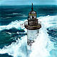 Ar-men lighthouse. Sea. Storm. Print from the author's work. Pictures. Valeria Akulova ART. Online shopping on My Livemaster.  Фото №2