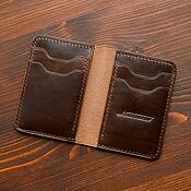 Картхолдер из кожи Horween Brown / Кошелек из натуральной кожи, Картхолдер, Санкт-Петербург,  Фото №1
