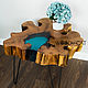 Стол с "Озером" из спила Акации / WOODenCAT. Столы. Частная мастерская WOODenCAT. Интернет-магазин Ярмарка Мастеров.  Фото №2