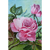 Картины и панно handmade. Livemaster - original item Painting rose 
