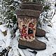 Valenki men's Russian 'Three bears'. Felt boots. wool gifts. Online shopping on My Livemaster.  Фото №2