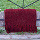 Бордовый шарф-ковер. Шарфы. IRINA GRUDKINA Handmade Knitwear. Интернет-магазин Ярмарка Мастеров.  Фото №2