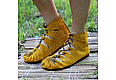 Мокасины из замши горчица. Мокасины. Каторина Рукодельница HandMadeButik. Интернет-магазин Ярмарка Мастеров.  Фото №2