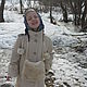 Пальто с меховой отделкой и муфтой для девочки, Верхняя одежда детская, Москва,  Фото №1