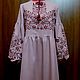 Women's embroidered dress 'Warm sunset' ZHP3-215, Dresses, Temryuk,  Фото №1