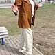 Винтаж: ВИНТАЖНЫЙ БРЕНДОВЫЙ замшевый жен. пиджак р..46, Пиджаки винтажные, Москва,  Фото №1