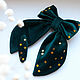 Velvet bow and hairpin 'Stars' 4 colors, Hairpins, Fryazino,  Фото №1