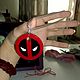 Украшение для автомобильного зеркала "Deadpool", Автомобильные сувениры, Москва,  Фото №1