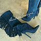 women's boots with fringe, High Boots, Barnaul,  Фото №1