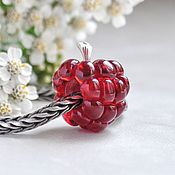 Украшения handmade. Livemaster - original item Charm-pendant for a Raspberry bracelet. Handmade.