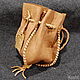 the pouch is made of genuine leather. Baggie. Kooht. My Livemaster. Фото №4