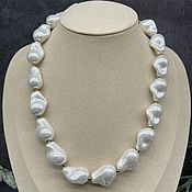 Работы для детей, handmade. Livemaster - original item Beads for women Baroque white pearls Majorca. Handmade.