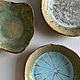 Тарелки из керамики с отпечатком настоящих растений. Тарелки. Darika Ceramics |Керамика. Ярмарка Мастеров.  Фото №6