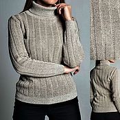 Одежда handmade. Livemaster - original item 100%linen women`s sweater 