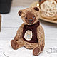 Teddy bear Dreamer handmade toy, Stuffed Toys, Moscow,  Фото №1
