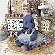 Тедди слон — Коллекционная интерьерная игрушка ручной работы, teddy. Тедди Зверята. handmade_toys.lab | Добрые тедди. Ярмарка Мастеров.  Фото №8