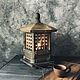 Large Japanese Lantern Lantern Wooden Antique Lantern. Candlesticks. 'My s Muhtarom'. Online shopping on My Livemaster.  Фото №2