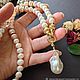 Колье c жемчугом барокко . купить подарок украшения. Колье. Елена Карпова. Колье браслет серьги.. Ярмарка Мастеров.  Фото №6