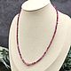 Order Women's beads made of natural cut ruby and rhodonite stones. naturalkavni. Livemaster. . Beads2 Фото №3