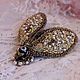 брошь  пчелка " Golden Bee". Брошь-булавка. Валентина Тельпиз Telpiz-jewelry. Интернет-магазин Ярмарка Мастеров.  Фото №2