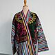 Uzbek robe made of suzane and ikat. Boho coat, caftan. CHT012, Robes, Odintsovo,  Фото №1