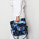 Большая сумка женская, джинсовая, Классическая сумка, Аша,  Фото №1