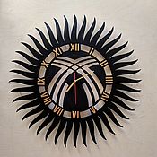 Для дома и интерьера handmade. Livemaster - original item Wall clock made of metal 