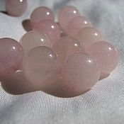 Материалы для творчества handmade. Livemaster - original item Rose quartz beads 10mm smooth ball. Handmade.