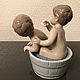 Винтаж: LLADRO 6411 фарфоровая статуэтка Время купаться. Статуэтки винтажные. Коллекция Frau Burd. Интернет-магазин Ярмарка Мастеров.  Фото №2