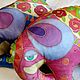 Order The elephant pillow,hand painted on satin, 33h25 cm. arkensoie Silkyway. Livemaster. . Baby pillow Фото №3