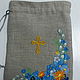 Pouch for Holy bread. Linen, double-layered with embroidery. Gift pouch. Dear to heart things. My Livemaster. Фото №4