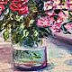 Oil on canvas painting roses on the window ' For you'. Pictures. Russian Oil Paintings. Online shopping on My Livemaster.  Фото №2