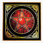 Фен-шуй и эзотерика handmade. Livemaster - original item PENTAGRAM-Red CRYSTAL, altar cloth. Handmade.