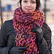 Scarf is very large, warm red-purple, Scarves, Moscow,  Фото №1