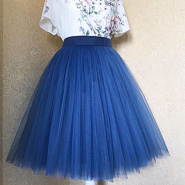 Одежда ручной работы. Ярмарка Мастеров - ручная работа Юбки: Юбка-пачка Василёк авторская модель. Handmade.