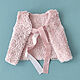 Knitted vest for girls, fluffy. Childrens vest. babyshop. My Livemaster. Фото №4