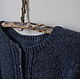 Blue woolen jacket 'Heather' Irish yarn. Cardigans. SolarisArtis. Online shopping on My Livemaster.  Фото №2