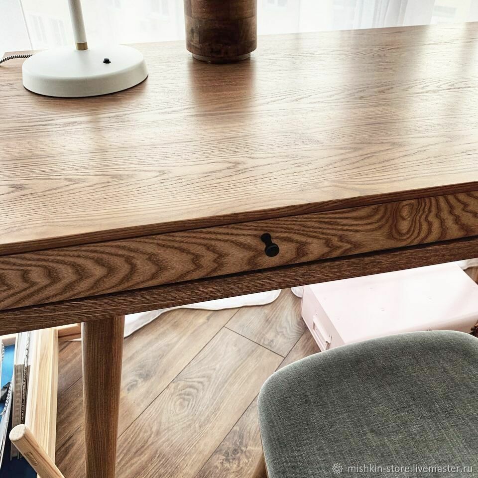 Письменный стол сканди Монреаль шпон 120*50 см в интернет-магазине ...