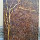 Large abstract painting in the loft rust and gold silhouette of a tree. Pictures. paintmart (oikos). My Livemaster. Фото №4